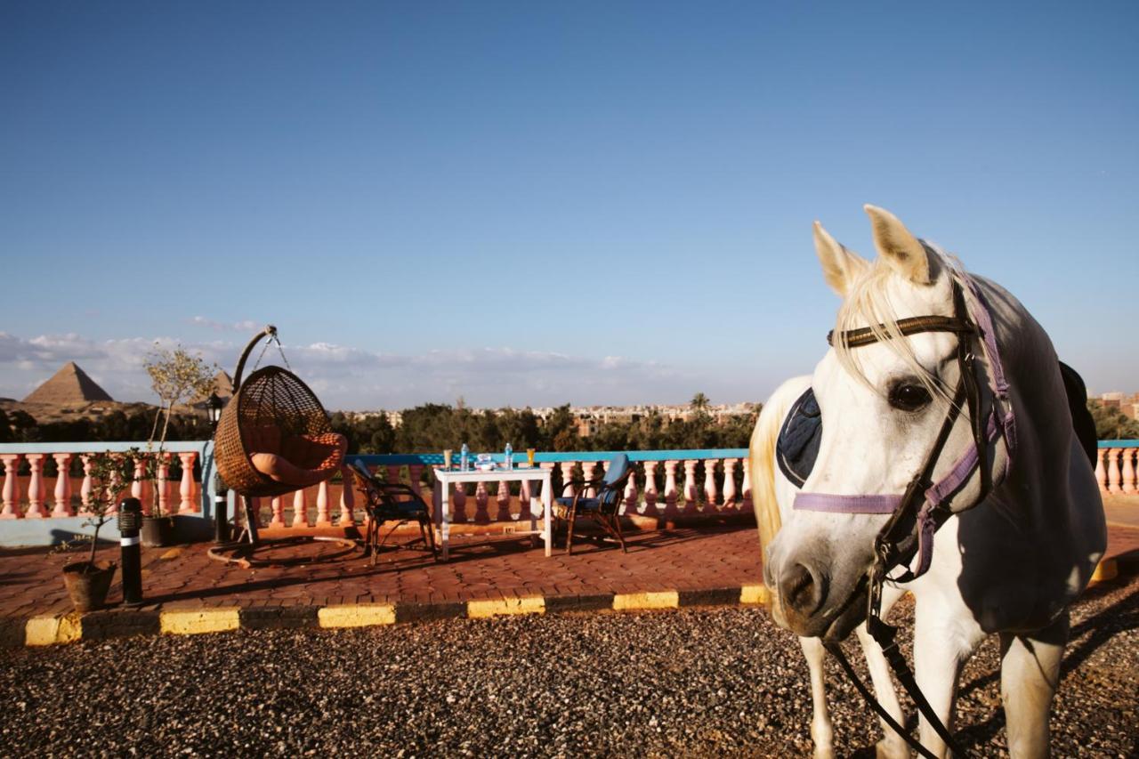 Heru Pyramids View Hotel Kairo Exterior foto